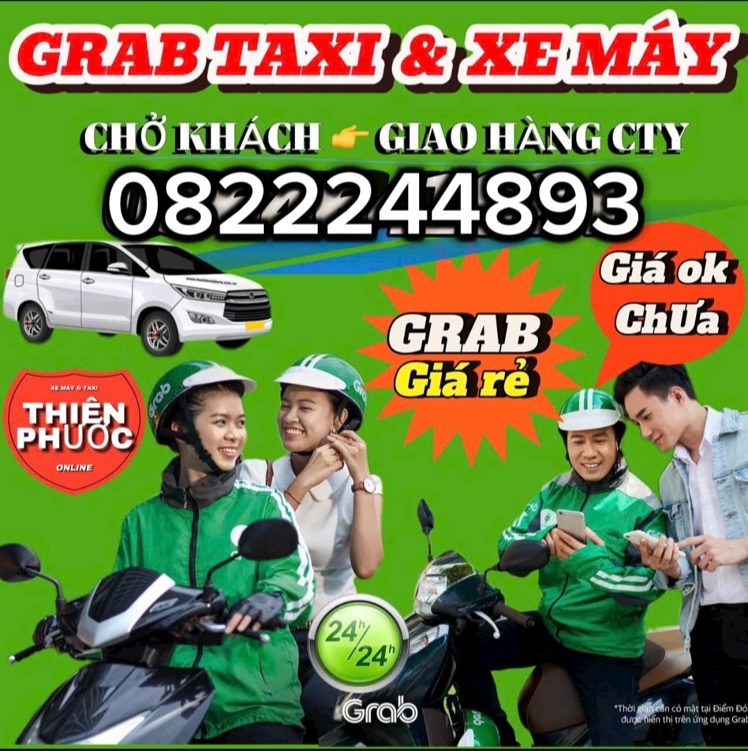 Dịch Vụ Grab Xe Ôm Tân Bình Dĩ An ☎️ 0822244893