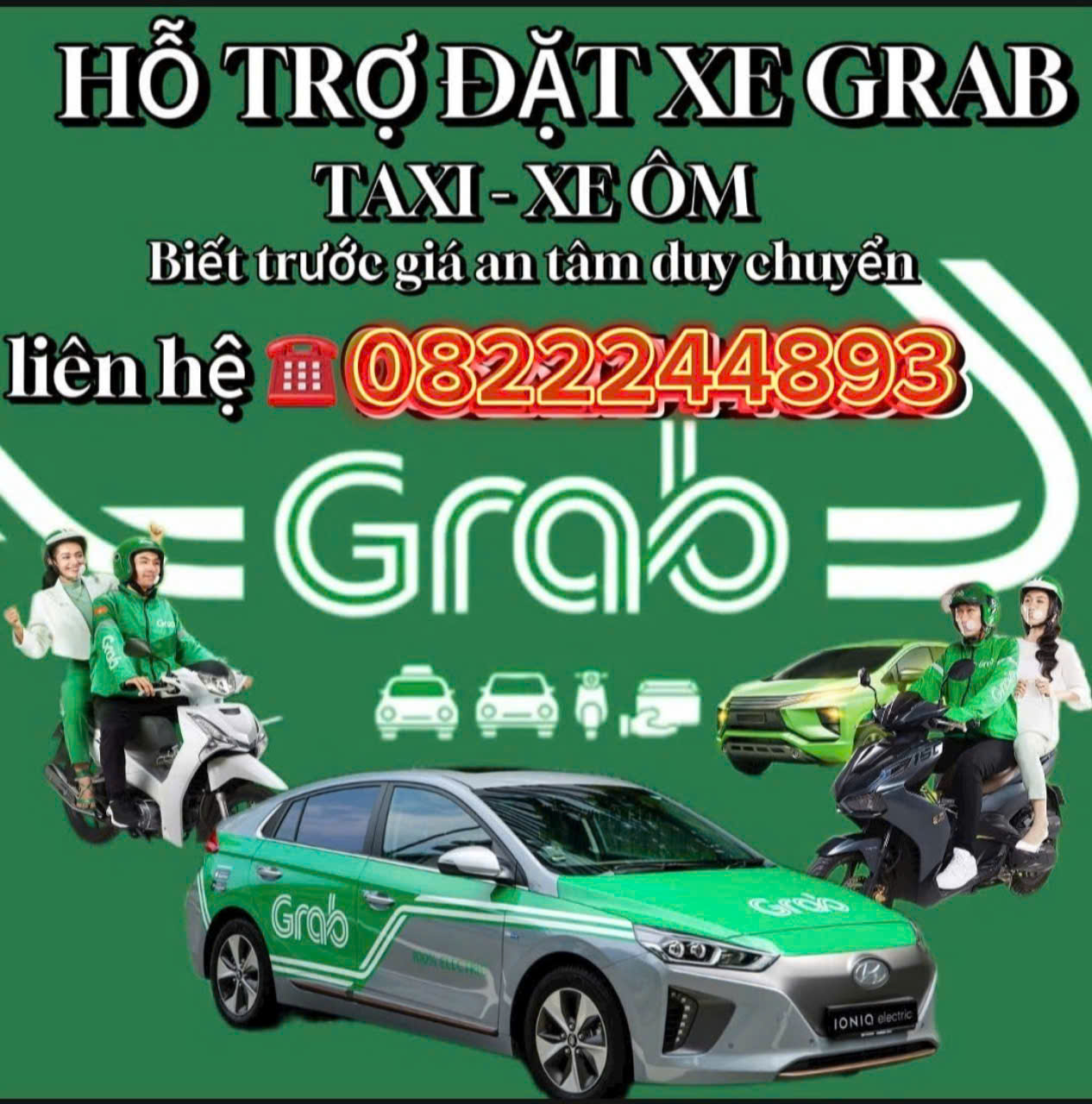 Dịch Vụ Grab Xe Ôm Chà Là Dương Minh Châu ☎️ 0822244893