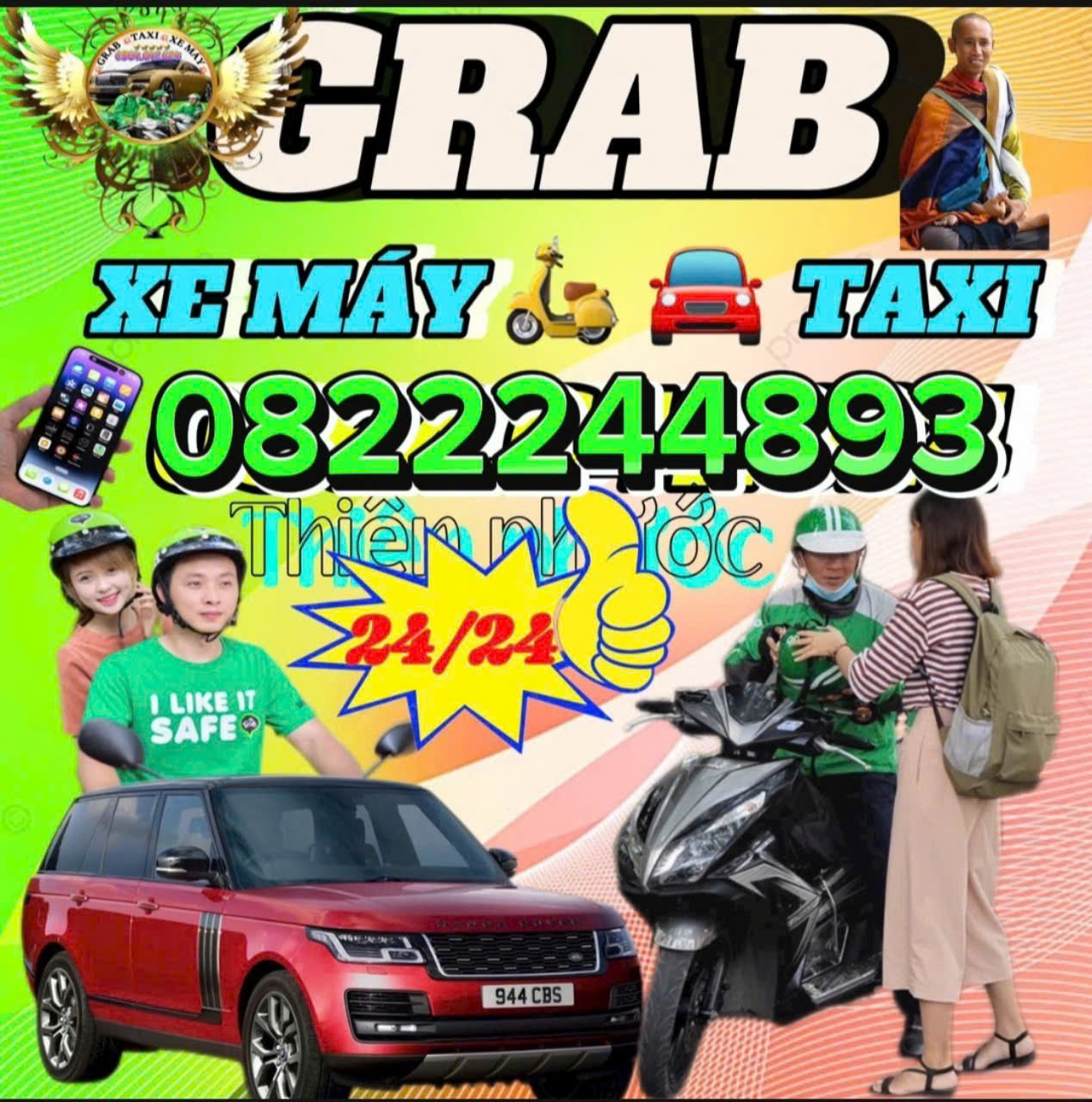 Dịch vụ Grab Xe Ôm Tiên Thuận Bến Cầu ☎️ 0822244893