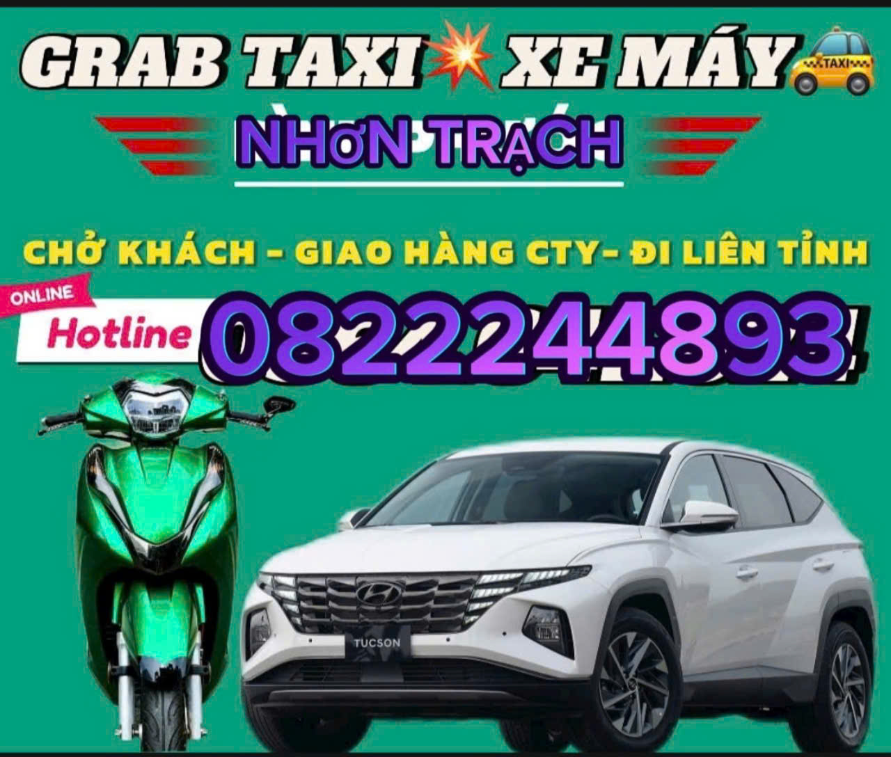 XE ÔM GRAB NHƠN TRẠCH ĐỒNG NAI