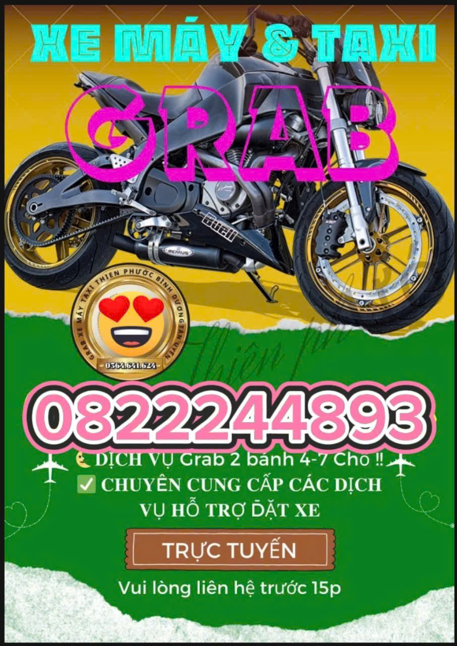 Dịch Vụ Grab Xe Ôm Lộc Ninh Dương Minh Châu ☎️ 0822244893