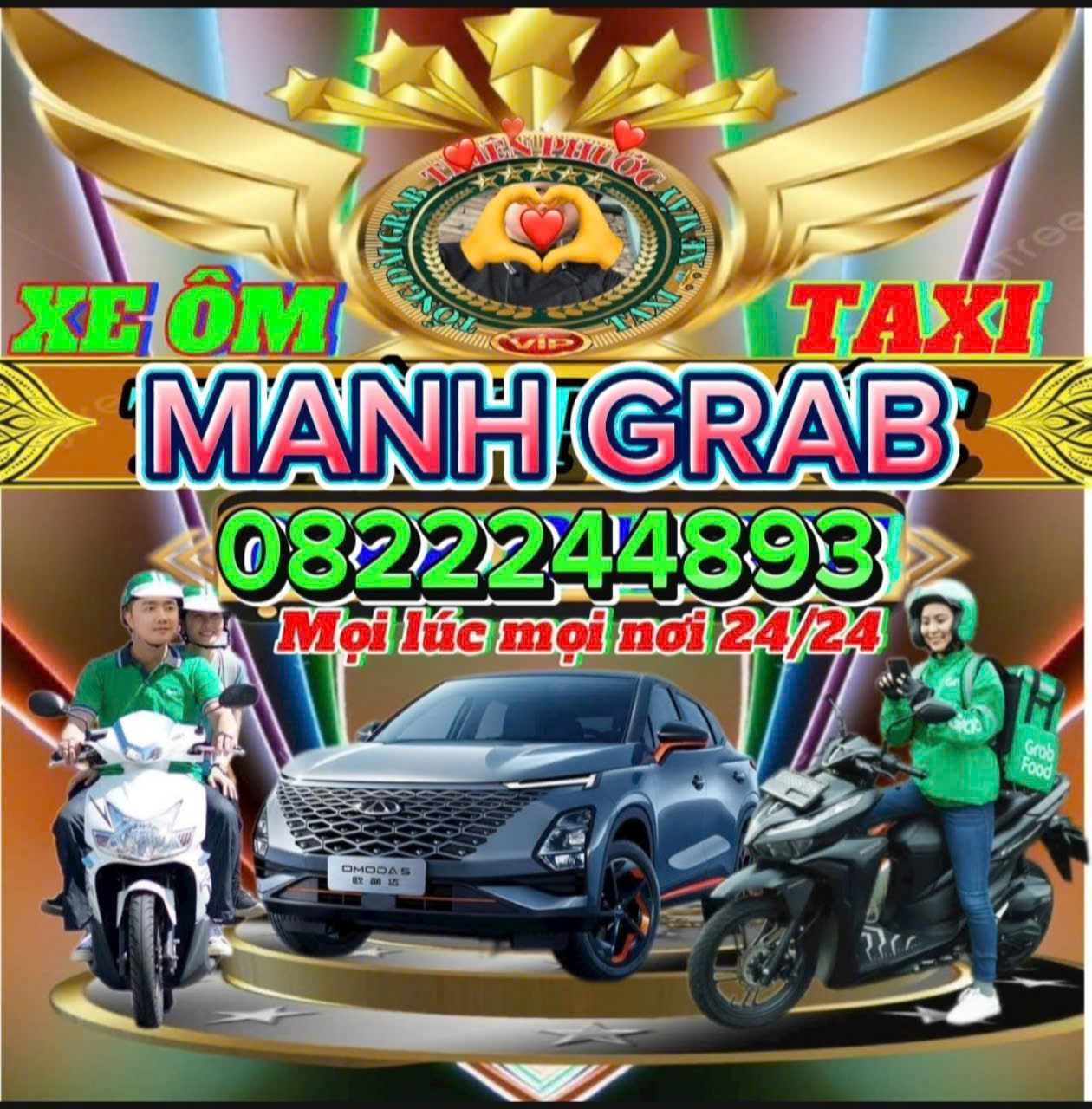 Dịch Vụ Grab Xe Ôm Hữu Thạnh Đức Hòa ☎️ 0389915376