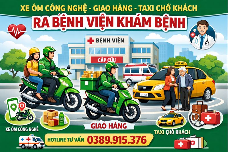 Grab Xe Máy Vĩnh Long, Grab Xe Ôm, Grab Taxi Uy Tín ☎️ 0389915376