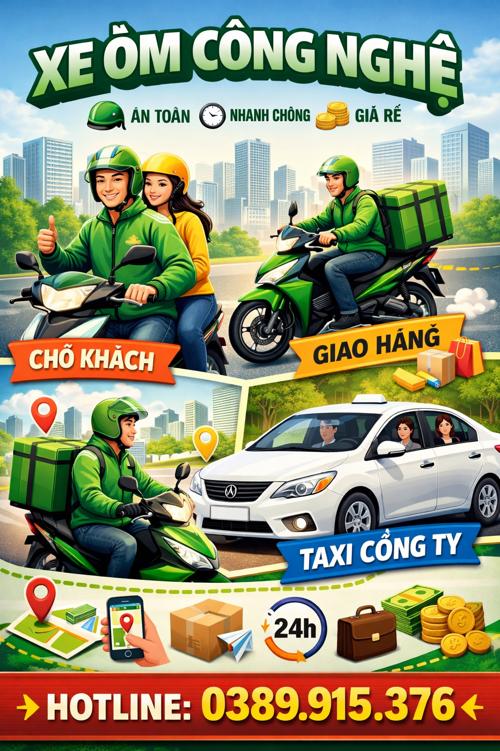 Dịch Vụ Grab Giao Hàng Vĩnh Long ☎️ 0389915376