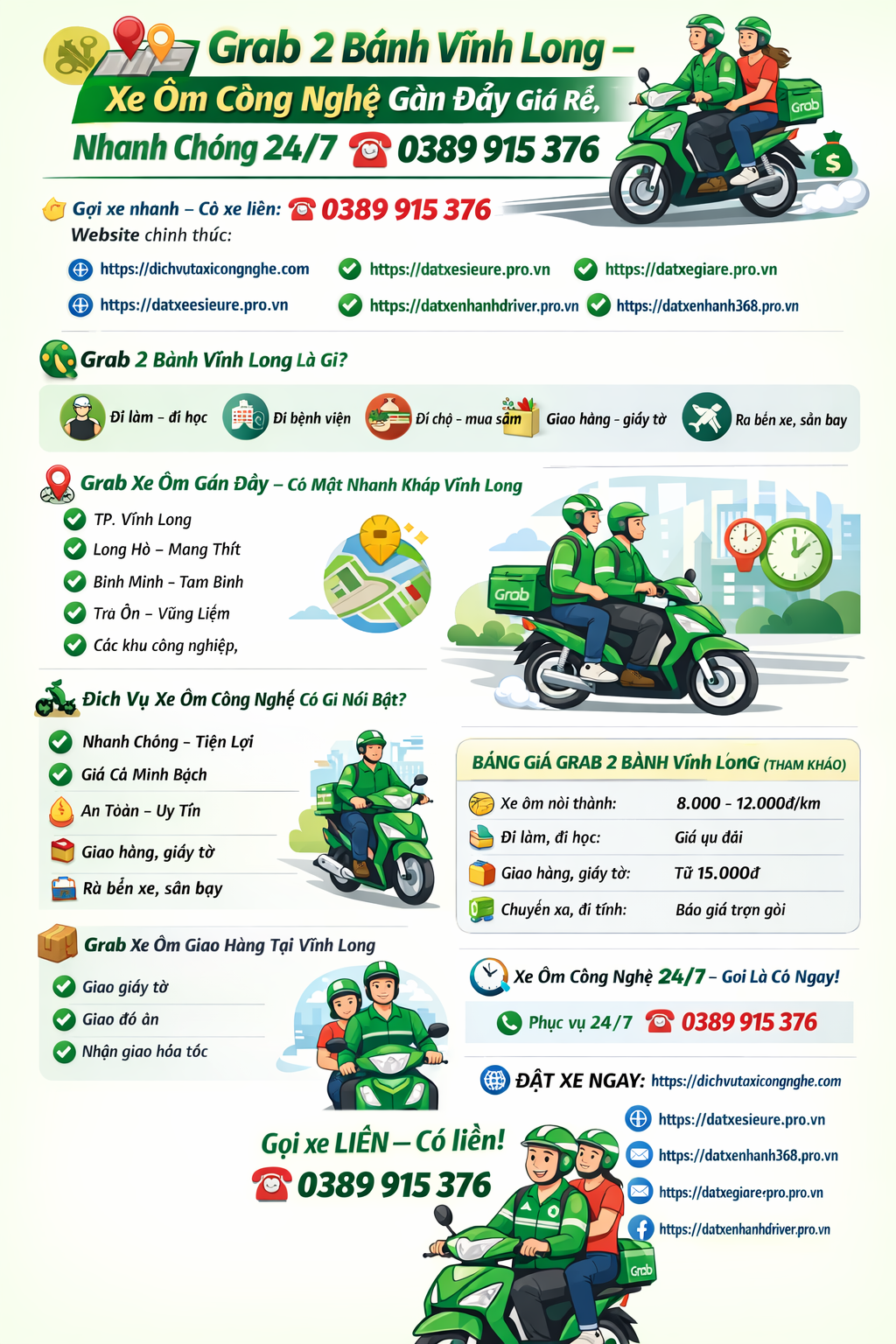 Grab 2 Bánh Vĩnh Long, Xe Ôm Công Nghệ, Grab Xe Ôm Gần Đây ☎️ 0389915376
